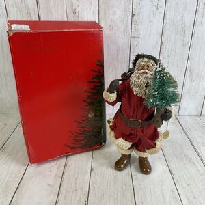 Vtg Possible Dreams Clothtiques Santa Claus 1990 Tree Sack Of Toys W/Box